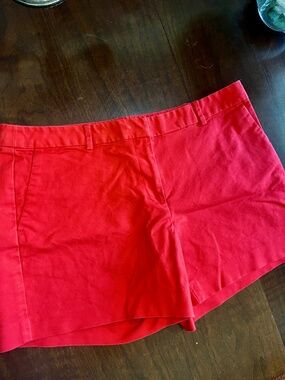 Michael Kors Red Cotton Blend Shorts